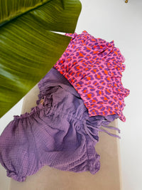 Musselin Hosenrock LEO LOVER rosa/lila