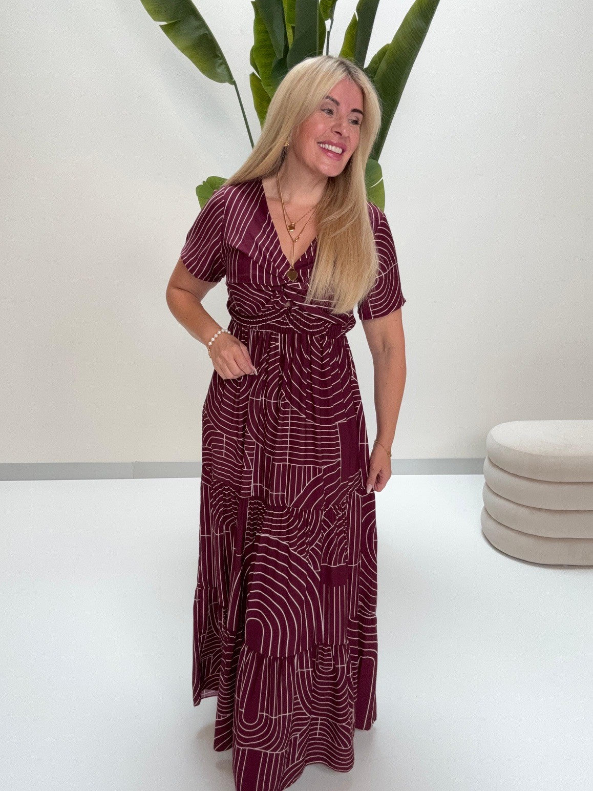 Kleid LUXURY CLEAN GIRL burgundy