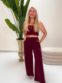 Butterstoff Hose CLASSY WOMAN burgundy