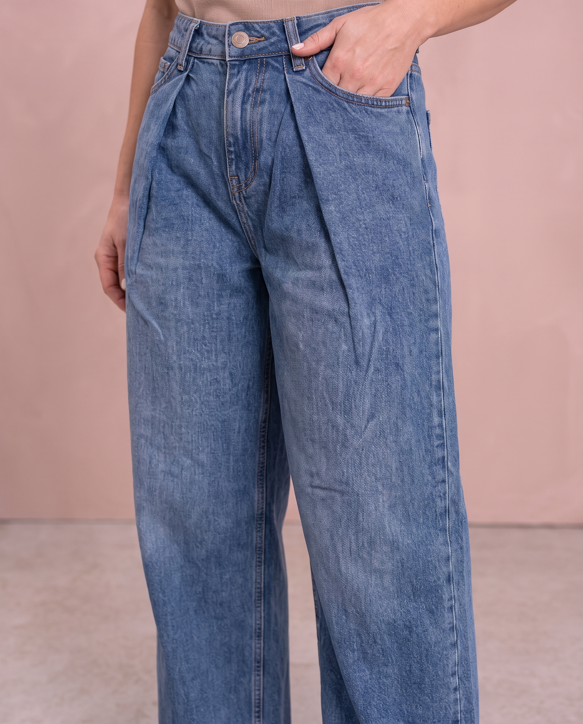 Stretch Fashion Barrel Jeans blue denim