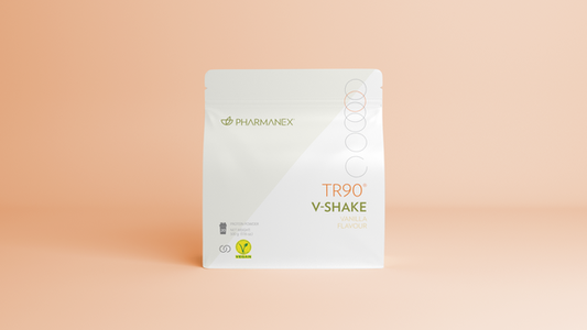 TR90 V-Shake – Veganer Proteinshake mit Schoko- oder Vanillegeschmack