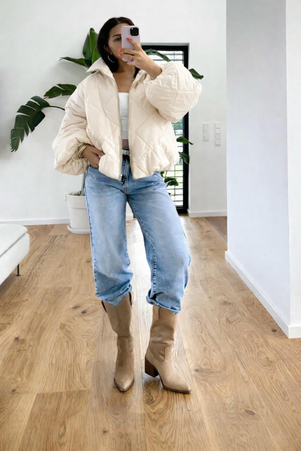 Jacke PUFFY POWER creme