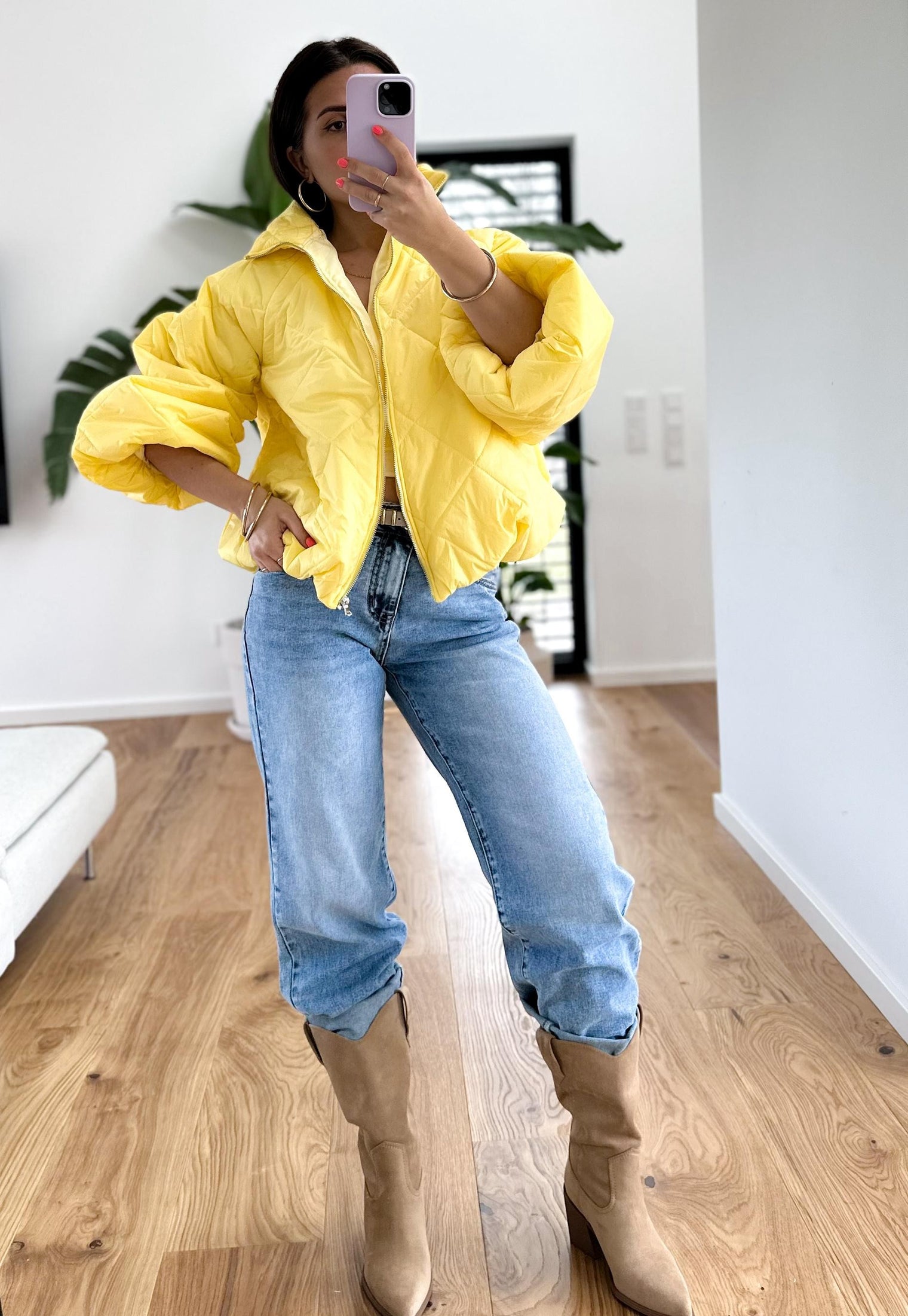 Jacke PUFFY POWER sunshine yellow